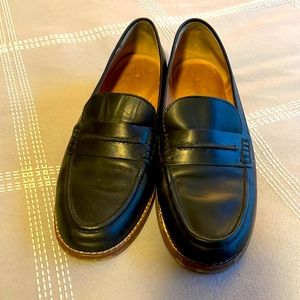 Madewell Black Leather Loafers size 8.5